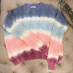 Pink Lily Tie Dye Sweater